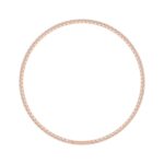 LADIES FLEXIBLE BANGLE 5 1/3CT ROUND DIAMOND 14K ROSE GOLD - Image 2