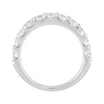 LADIES BAND 2CT ROUND DIAMOND 14K WHITE GOLD - Image 2