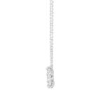 LADIES NECKLACE 1CT PEAR DIAMOND 14K WHITE GOLD - Image 2