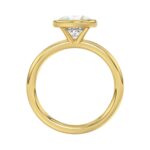 LADIES SOLITAIRE RING 2CT ROUND DIAMOND 14K YELLOW GOLD (CENTER STONE ROUND DIAMOND 2CT ) - Image 2