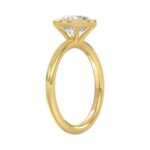 LADIES SOLITAIRE RING 2CT ROUND DIAMOND 14K YELLOW GOLD (CENTER STONE ROUND DIAMOND 2CT ) - Image 3