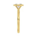 LADIES SOLITAIRE RING 1CT OVAL DIAMOND 14K YELLOW GOLD (CENTER STONE OVAL DIAMOND 1CT ) - Image 4