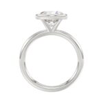 LADIES SOLITAIRE RING 3CT ROUND DIAMOND 14K WHITE GOLD (CENTER STONE ROUND DIAMOND 3CT ) - Image 2