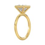 LADIES SOLITAIRE RING 3CT PRINCESS DIAMOND 14K YELLOW GOLD (CENTER STONE PRINCESS DIAMOND 3CT ) - Image 3