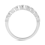 LADIES BAND 1CT ROUND DIAMOND 14K WHITE GOLD - Image 2
