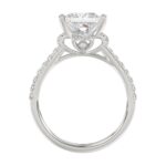 LADIES BRIDAL SET 3 1/2CT ROUND/PRINCESS DIAMOND 14K WHITE GOLD (CENTER STONE PRINCESS DIAMOND 3CT ) - Image 2