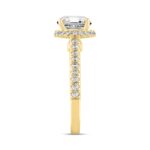 LADIES RING 2 1/2CT ROUND DIAMOND 14K YELLOW GOLD (CENTER STONE ROUND DIAMOND 2CT ) - Image 3