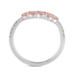 ETERNAL BLUSH COLLECTION 14K WHITE GOLD 3/4CT ROUND DIAMOND LADIES BAND - Image 2