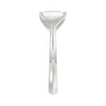 LADIES SOLITAIRE RING 2 1/2CT EMERALD DIAMOND 14K WHITE GOLD (CENTER STONE EMERALD DIAMOND 2 1/2CT) - Image 4