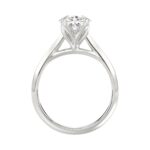 LADIES SOLITAIRE RING 2 1/2CT PEAR DIAMOND 14K WHITE GOLD - Image 2