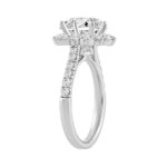 14K WHITE GOLD 1.00CT ROUND DIAMOND LADIES RING (CENTER STONE ROUND DIAMOND 2CT) - Image 2
