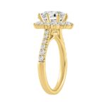14K YELLOW GOLD 1.00CT ROUND DIAMOND LADIES RING (CENTER STONE ROUND DIAMOND 2CT) - Image 2