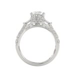 LADIES RING 2.75CT ROUND DIAMOND PEAR DIAMOND BAGUETTE DIAMOND WHITE PLATINUM (CENTER STONE PEAR DIAMOND 2CT) - Image 2