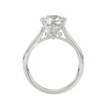 LADIES BRIDAL SET 4.00CT ROUND DIAMOND 14K WHITE GOLD (CENTER STONE ROUND DIAMOND 3.00CT) - Image 3