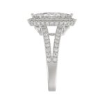 14K WHITE GOLD 3.00CT ROUND/MARQUISE DIAMOND LADIES RING (CENTER STONE MARQUISE DIAMOND 2CT) - Image 4