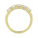 14K YELLOW GOLD 2.00CT EMERALD DIAMOND LADIES BAND - Image 2