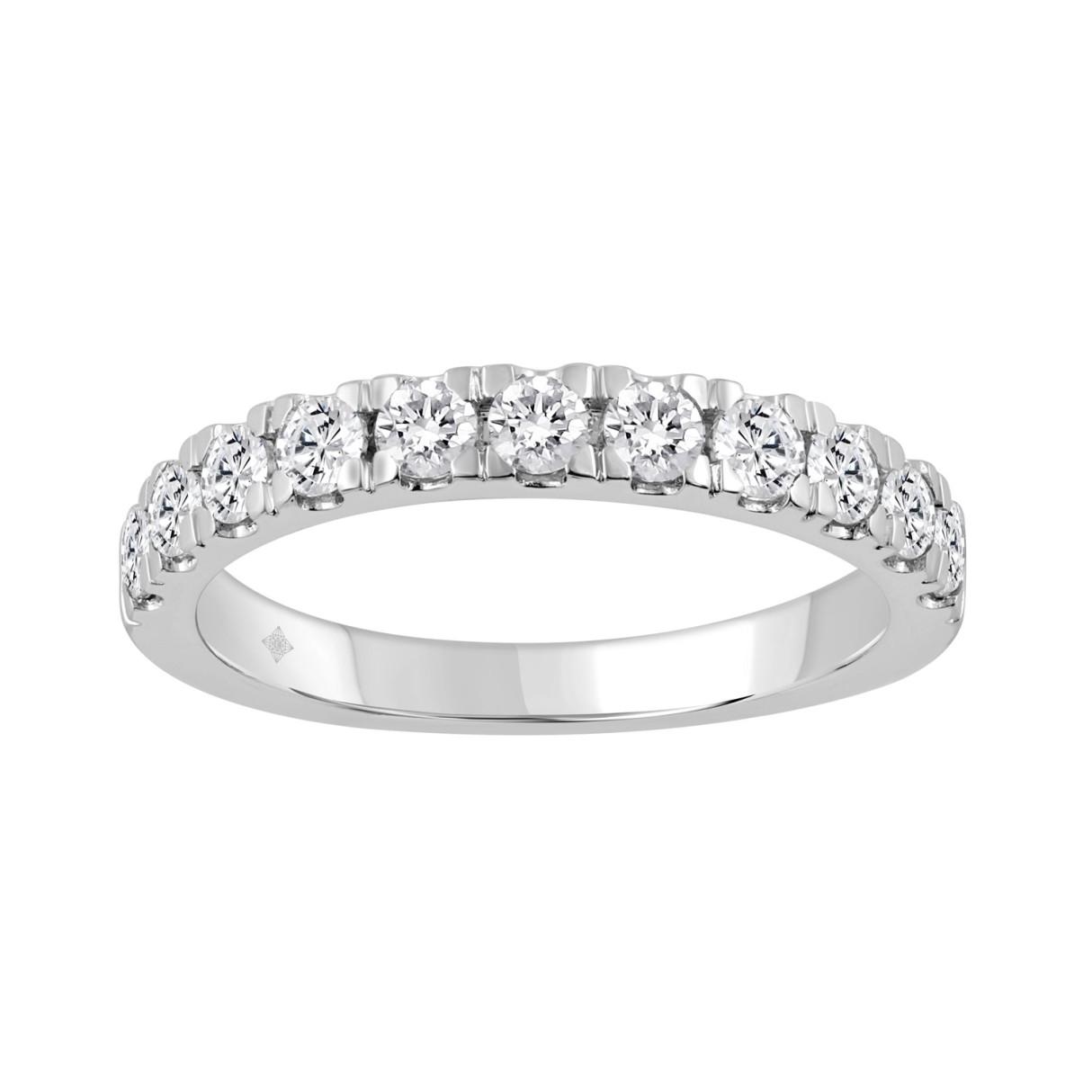 14K WHITE GOLD 3/4CT ROUND DIAMOND LADIES BAND 1 14K WHITE GOLD 3/4CT ROUND DIAMOND LADIES BAND - Image 1