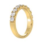 14K YELLOW GOLD 1.00CT ROUND DIAMOND LADIES BAND - Image 3