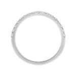 14K WHITE GOLD 1/4CT ROUND DIAMOND LADIES BAND - Image 2