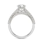 14K WHITE GOLD 1 3/4CT ROUND DIAMOND BRIDAL SET (CENTER STONE ROUND DIAMOND 1CT) - Image 2