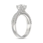 14K WHITE GOLD 1 3/4CT ROUND DIAMOND BRIDAL SET (CENTER STONE ROUND DIAMOND 1CT) - Image 3