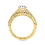 14K YELLOW GOLD 1 3/4CT ROUND DIAMOND BRIDAL SET (CENTER STONE ROUND DIAMOND 1CT) - Image 2