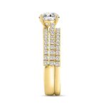 14K YELLOW GOLD 1 3/4CT ROUND DIAMOND BRIDAL SET (CENTER STONE ROUND DIAMOND 1CT) - Image 3