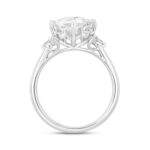 14K WHITE GOLD 1 1/2CT ROUND DIAMOND LADIES BRIDAL SET (CENTER STONE PRINCESS DIAMOND 1CT) - Image 2