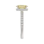14K WHITE GOLD 2 1/2CT ROUND/OVAL DIAMOND LADIES RING - Image 4