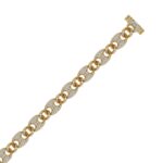 10K YELLOW GOLD 3 1/2CT ROUND DIAMOND MEN'S BRACELET - Image 2