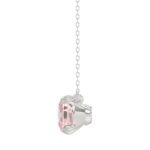 ETERNAL BLUSH COLLECTION 14K WHITE GOLD 1.00CT CUSHION PINK DIAMOND LADIES PENDANT - Image 2