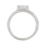 14K WHITE GOLD 1 1/4CT ROUND/OVAL DIAMOND LADIES RING - Image 2