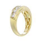 14K YELLOW GOLD 2.00CT ROUND DIAMOND MEN'S RING - Image 4
