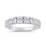 14K WHITE GOLD GOLD 2.00CT ROUND DIAMOND LADIES BAND