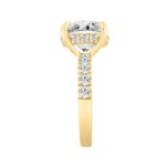 14K YELLOW GOLD 6.00CT ROUND DIAMOND LADIES RING (CENTER STONE ROUND DIAMOND 5CT) - Image 3