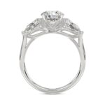 14K WHITE GOLD 2 1/3CT ROUND/PEAR DIAMOND LADIES RING (CENTER STONE ROUND DIAMOND 1 1/4CT) - Image 2