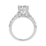 14K WHITE GOLD 3.00CT ROUND DIAMOND LADIES RING (CENTER STONE ROUND DIAMOND 3CT) - Image 2
